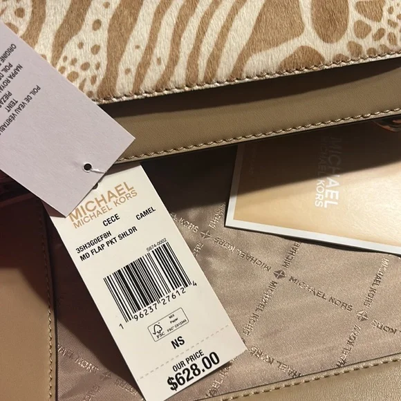 MK Michael Kors Cece Medium Lady
Shoulder Bag Crossbody 
Handbag Satchel Camel - Picture 14 of 17